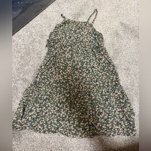 Old Navy Green Floral Kids Dress